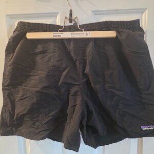 Patagonia Baggies Shorts Black Men’s Large Elastic Waist Outdoor Hiking